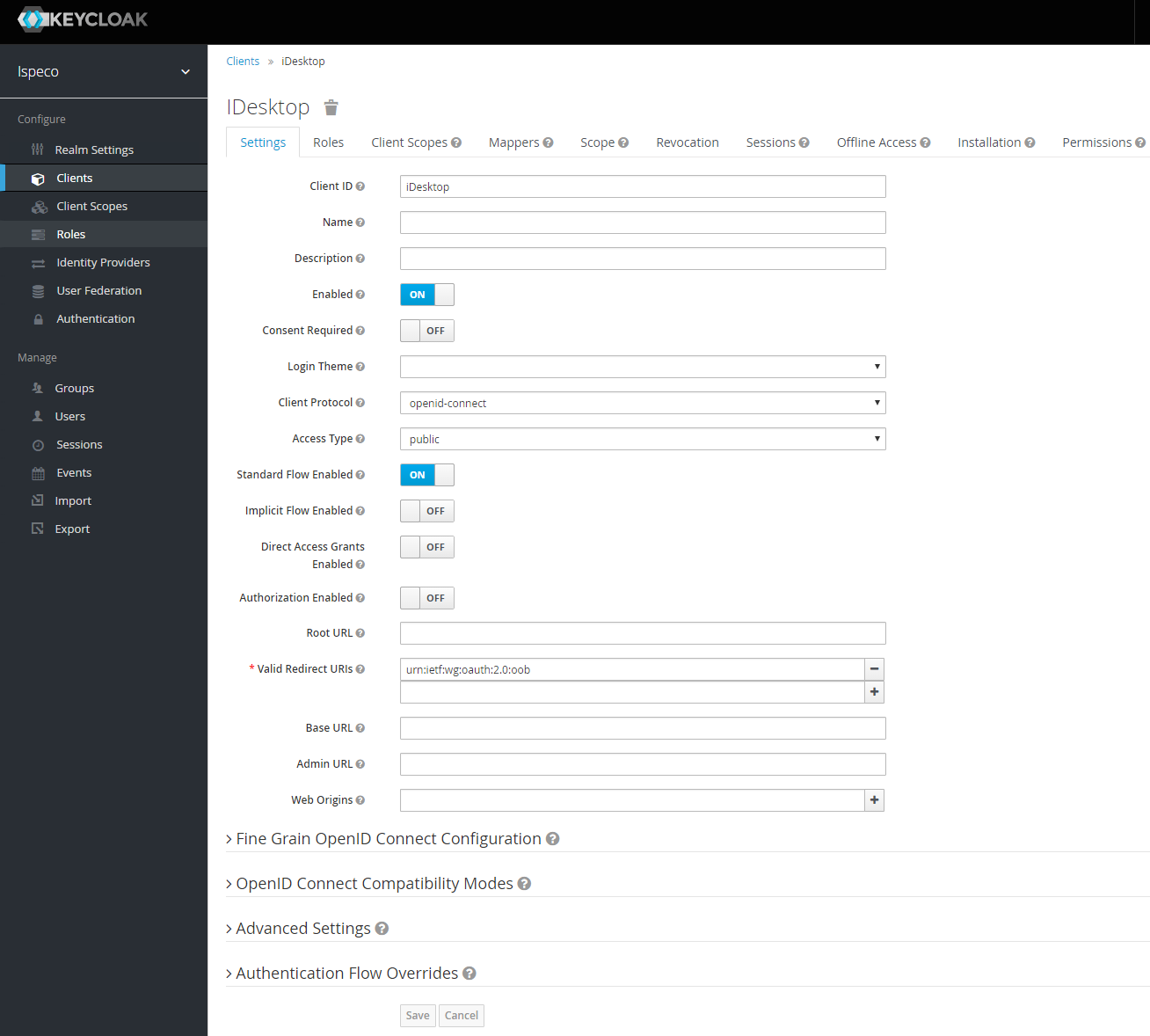 Keycloak installation and configuration